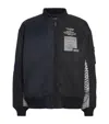 Yohji Yamamoto Black Neighborhood Edition Ma-1 Bomber Jacket In Black