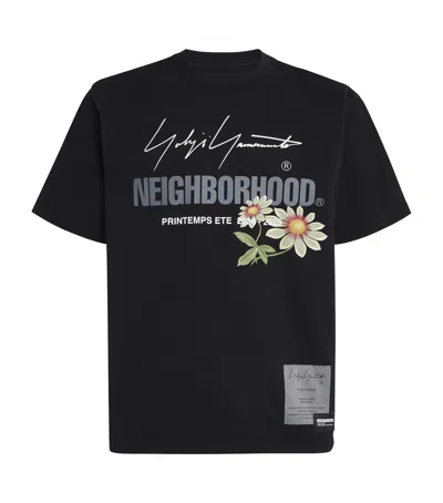 Yohji Yamamoto X Neighbourhood Cotton T-shirt In Black