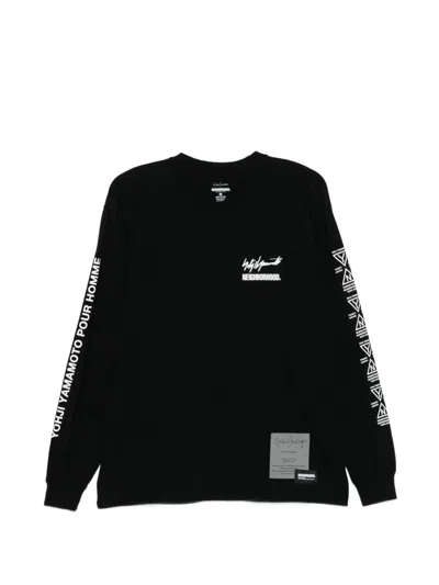 Yohji Yamamoto X Neighborhood Long-sleeve Sweatshirt In Metallic