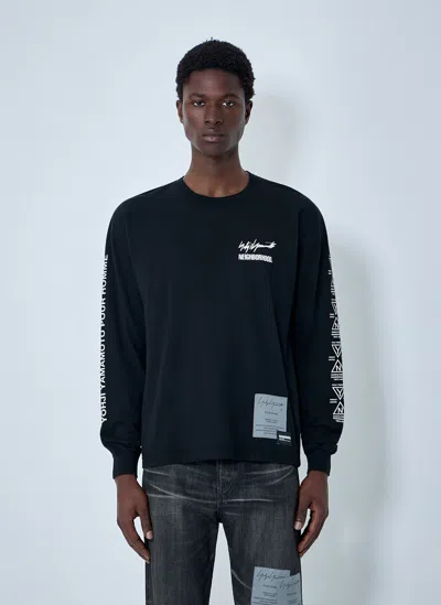 Yohji Yamamoto X Neighborhood Long-sleeve T-shirt In Black