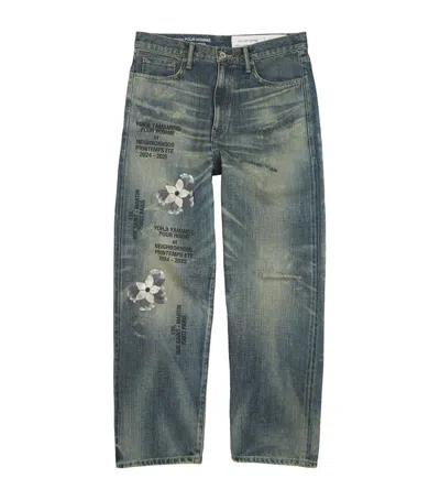 Yohji Yamamoto X Neighborhood Savage Jeans In Blue