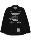 Yohji Yamamoto Black Neighborhood Edition Print Shirt In Schwarz