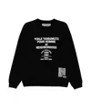 Yohji Yamamoto Neighborhood Crew Neck Graphic Print Sweatshirt In Black