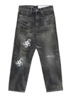Yohji Yamamoto X Neighborhood Savage Denim Dp Basic Pants In Black