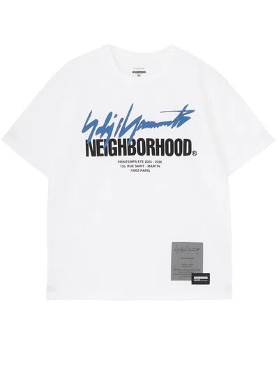 Yohji Yamamoto X Neighborhood Graphic T-shirt In White
