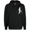 Yohji Yamamoto New Era Hooded Sweatshirt With Logoed Embroidery And Print In Black