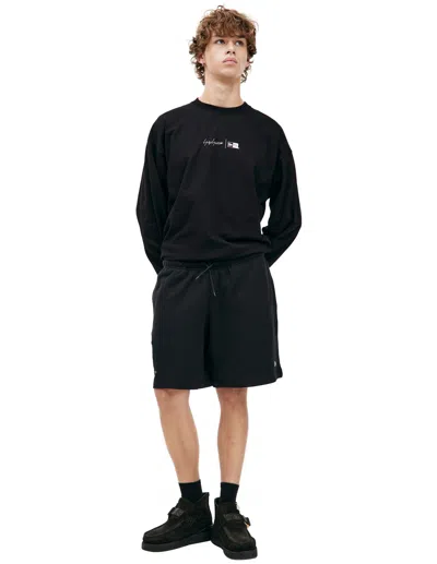 Yohji Yamamoto X New Era Logo Shorts In Black
