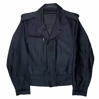 Pre-owned Yohji Yamamoto X Ys For Men Ss04 Silk Biker Jacket In Black