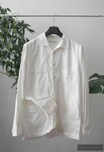 Pre-owned Yohji Yamamoto X Ys For Men Worker Shirt In White