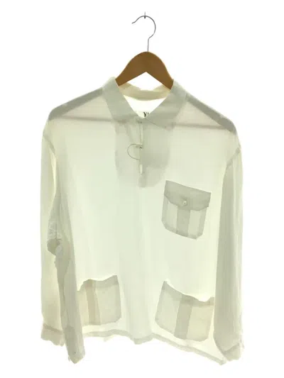Pre-owned Yohji Yamamoto X Ys Yamamoto Boxy Multi Pocket Rayon Shirt In White
