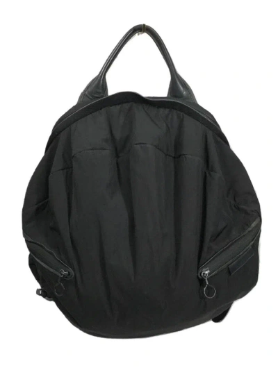 Pre-owned Yohji Yamamoto X Ys Yamamoto Ss16 Round Backpack In Black