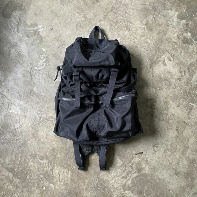 Pre-owned Yohji Yamamoto X Ys Yohji Yamamoto - Y'saccs Tactical Nylon Backpack In Black