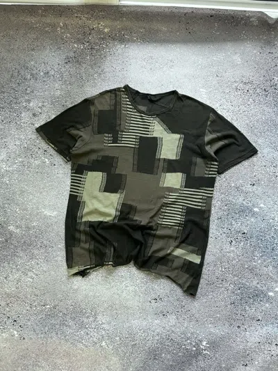 Pre-owned Yohji Yamamoto X Ys Yohji Yamamoto Y's T Shirt Geometric Japanese In Brown