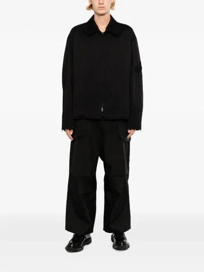 Yohji Yamamoto Xsaeko Tsuemura Cotton Chino Jacket In Black