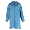 Yohji Yamamoto Y's By  Button-down Shirt In Blue Silk In Blue