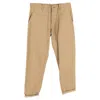 Yohji Yamamoto Y's By  Drawstring Straight-leg Trousers In Brown Cotton In Brown