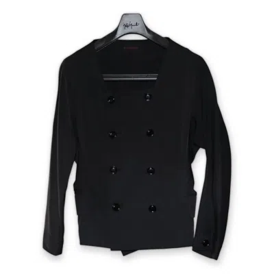 Pre-owned Yohji Yamamoto Y's For Men Ss88 Deconstructed Double Breasted Jacket In Black