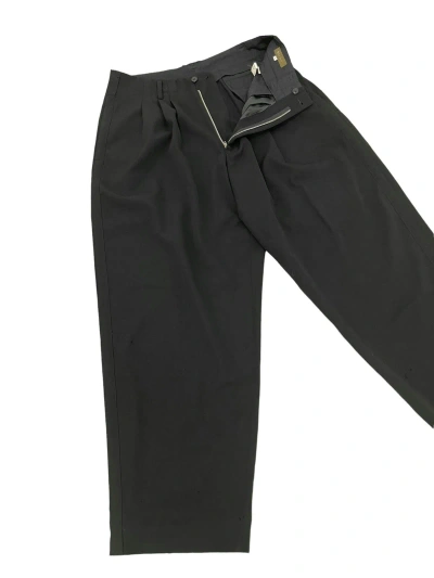 Pre-owned Yohji Yamamoto Y's For Men Wool Super Wide Trouser 9 In Black