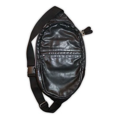 Pre-owned Yohji Yamamoto Y's Leather Crossbody Bag Bag In Black