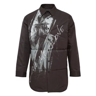 Yohji Yamamoto Y Letter Padded Blouse In Black