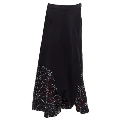 Yohji Yamamoto Y's Red Hand Stitched Harem Pants