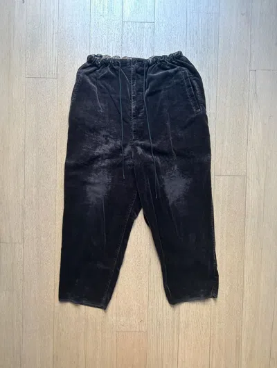 Pre-owned Yohji Yamamoto Y's  Balloon Baggy Corduroy Pant In Brown