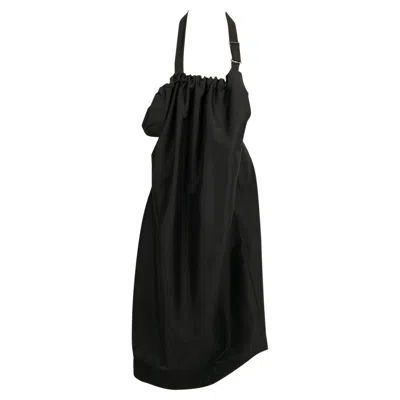 Pre-owned Yohji Yamamoto Yamamoto Cotton And Mohair Unstructured Dress In Black