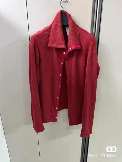 Pre-owned Yohji Yamamoto Yamamoto Knit Shirt Jacket Rick Owens Junya Watanabe In Red
