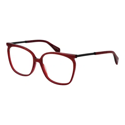 Yohji Yamamoto Yo-1035542 Square Metal & Plastic Eyeglasses In Red