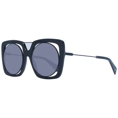 Yohji Yamamoto Yo-1058024 Monel Frame Sunglasses In Black