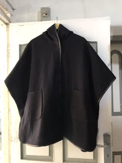 Pre-owned Yohji Yamamoto Ys For Living Poncho In Blue