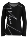 Yohji Yamamoto Yy Pattern Long Sleeved T-shirt In Multi