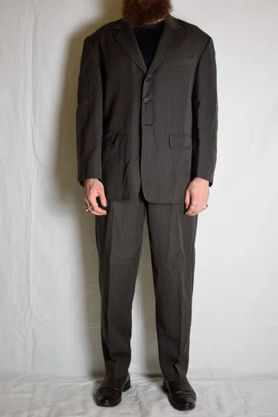 Pre-owned Yohji Yamamoto Yyph Archive Wool-linen Suit In Brown