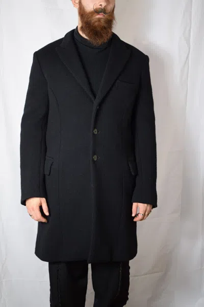 Pre-owned Yohji Yamamoto Yyph Aw07 Knit Coat - Hx-j75-179 In Black