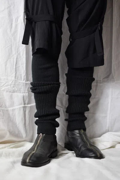Pre-owned Yohji Yamamoto Yyph Aw09 Black Leg Warmers - Hz-a32-526