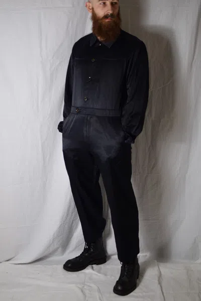 Pre-owned Yohji Yamamoto Yyph Ss01 Jumpsuit - Hx-d01-207 In Blue