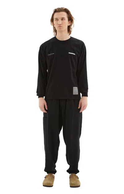 Yohji Yamamoto Z-w Rib P Pants In Black