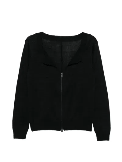Yohji Yamamoto Zip Coat In Black
