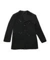 Yohji Yamamoto Zip Detail Jacket In Black
