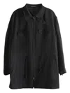 Yohji Yamamoto Zip-fastening Coat In Black