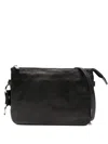 Yohji Yamamoto Zip-fastening Ring-detail Shoulder Bag In Black