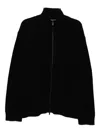 Yohji Yamamoto Zip-up Cardigan In Black