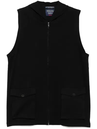 Yohji Yamamoto Zip-up Hoodie In Black