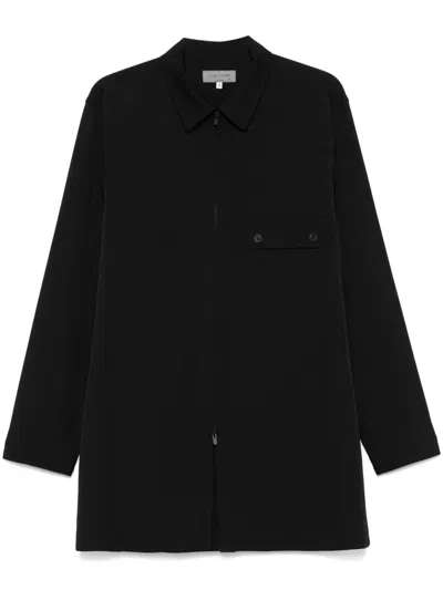 Yohji Yamamoto Zip-up Shirt In Black