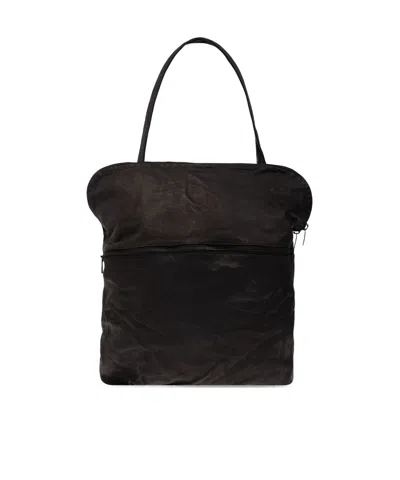 Yohji Yamamoto Zippered Shoulder Bag In Black