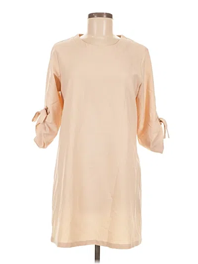 Pre-owned Yoins 3/4 Sleeve Blouse In Brown