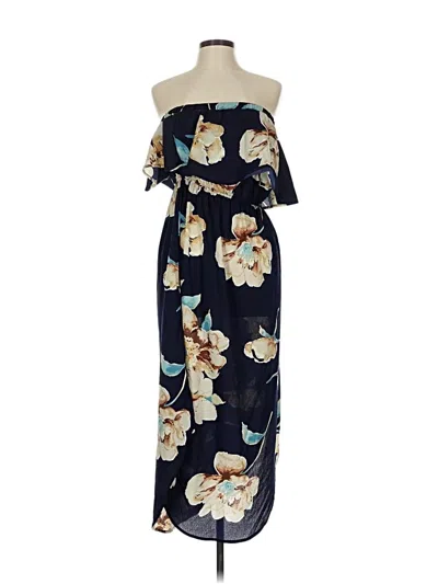 Pre-owned Yoins Casual Dress In Blue