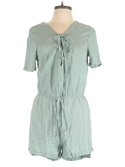 Pre-owned Yoins Romper In Green