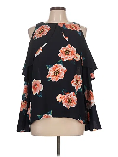 Pre-owned Yoins Sleeveless Blouse In Black