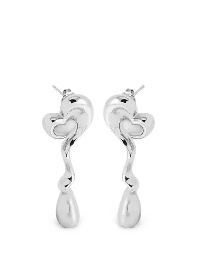 Yoj Agapi Drop Earrings In Orange